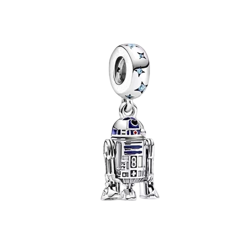 Star Wars Robot Series Charm Exquisite Beads Suitable for European Original 925 Silver Bracelet DIY Jewelry Women Gift ﻿
