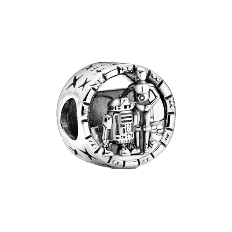 Star Wars Robot Series Charm Exquisite Beads Suitable for European Original 925 Silver Bracelet DIY Jewelry Women Gift ﻿