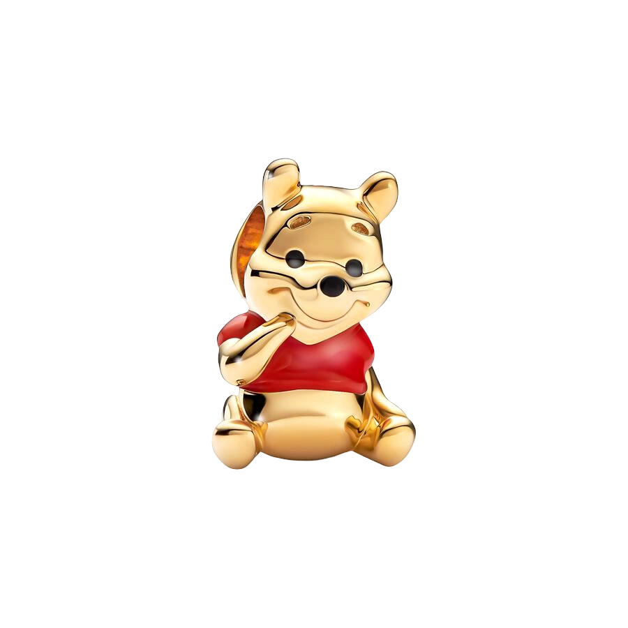 Winnie the Pooh Charm Beads Fit Original Snake Bracelet Necklace Beads For Diy 925 Sliver Jewelry Making Women Jewellery Gift For Girl Daughter