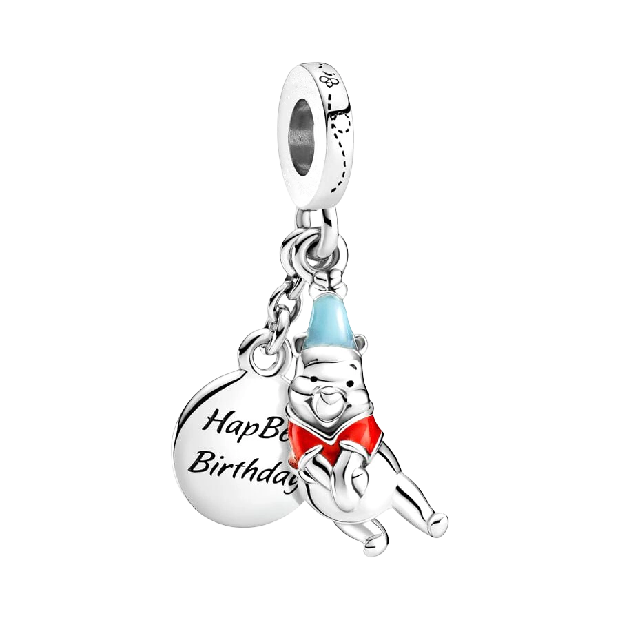 Winnie the Pooh Charm Beads Fit Original Snake Bracelet Necklace Beads For Diy 925 Sliver Jewelry Making Women Jewellery Gift For Girl Daughter