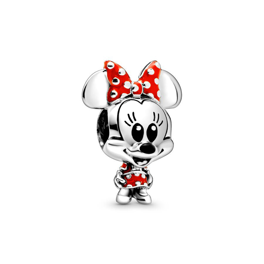 Minnie Mickey Donald Duck Charm Beads Pendant Fit Original Snake Silver Bracelet Necklace Beads For Diy Jewelry Women Gift