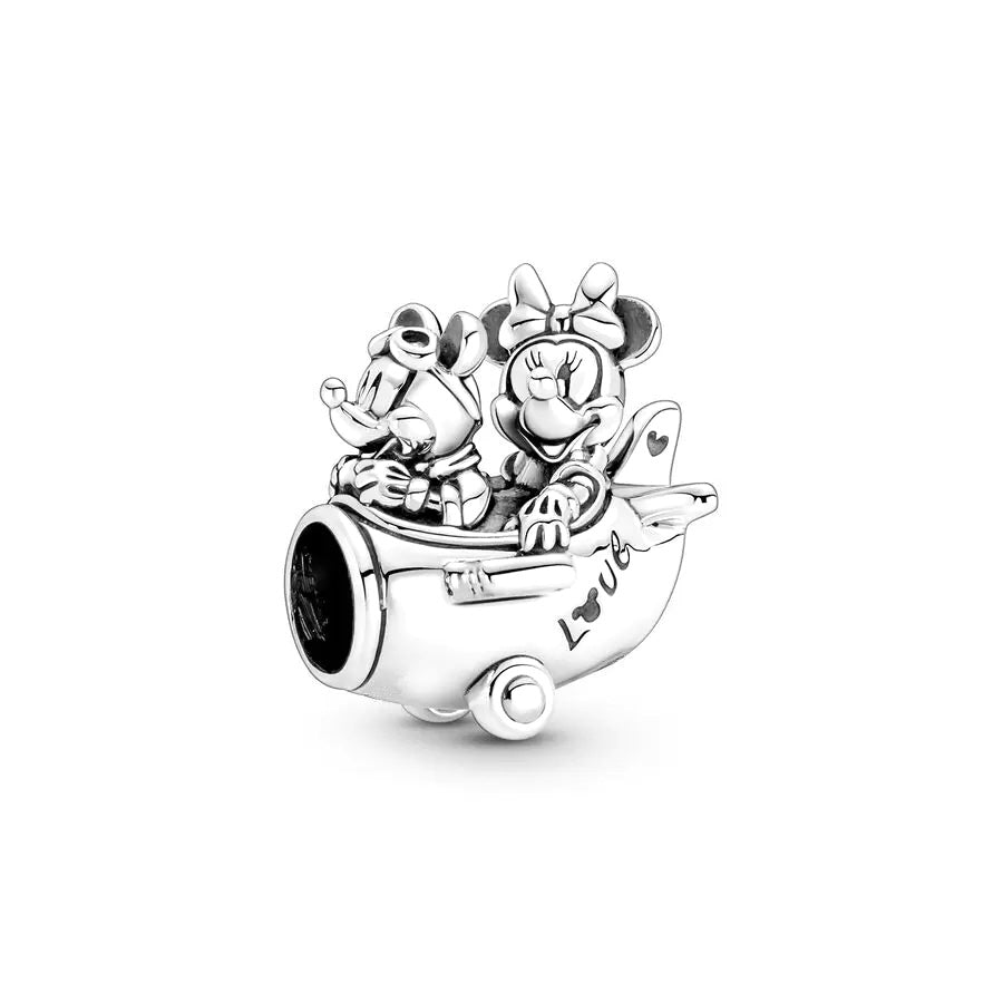 Minnie Mickey Donald Duck Charm Beads Pendant Fit Original Snake Silver Bracelet Necklace Beads For Diy Jewelry Women Gift