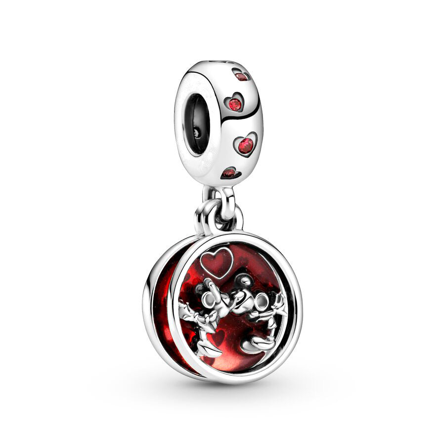 Minnie Mickey Donald Duck Charm Beads Pendant Fit Original Snake Silver Bracelet Necklace Beads For Diy Jewelry Women Gift