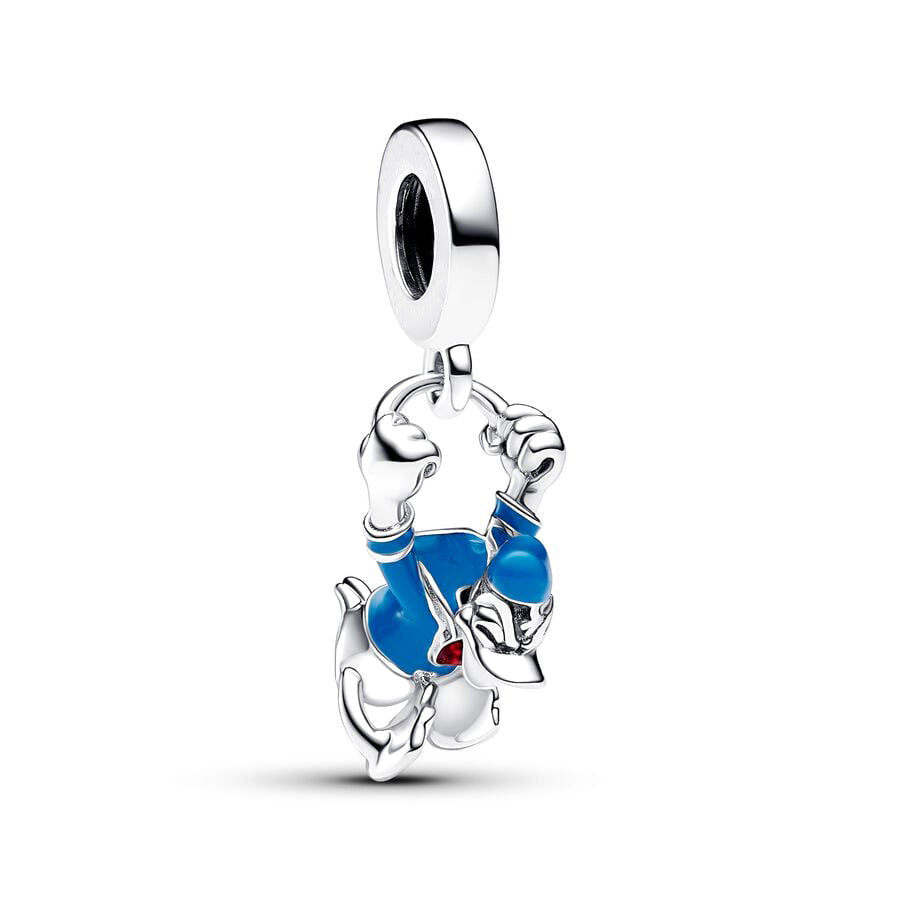Minnie Mickey Donald Duck Charm Beads Pendant Fit Original Snake Silver Bracelet Necklace Beads For Diy Jewelry Women Gift