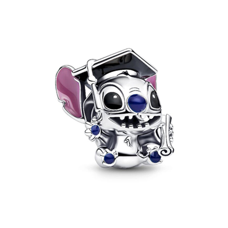 Lilo & Stitch Charm Beads Fit Original Snake Bracelet Necklace Beads For Diy 925 Sliver Jewelry Making Women Jewellery Gift For Girl Daughter