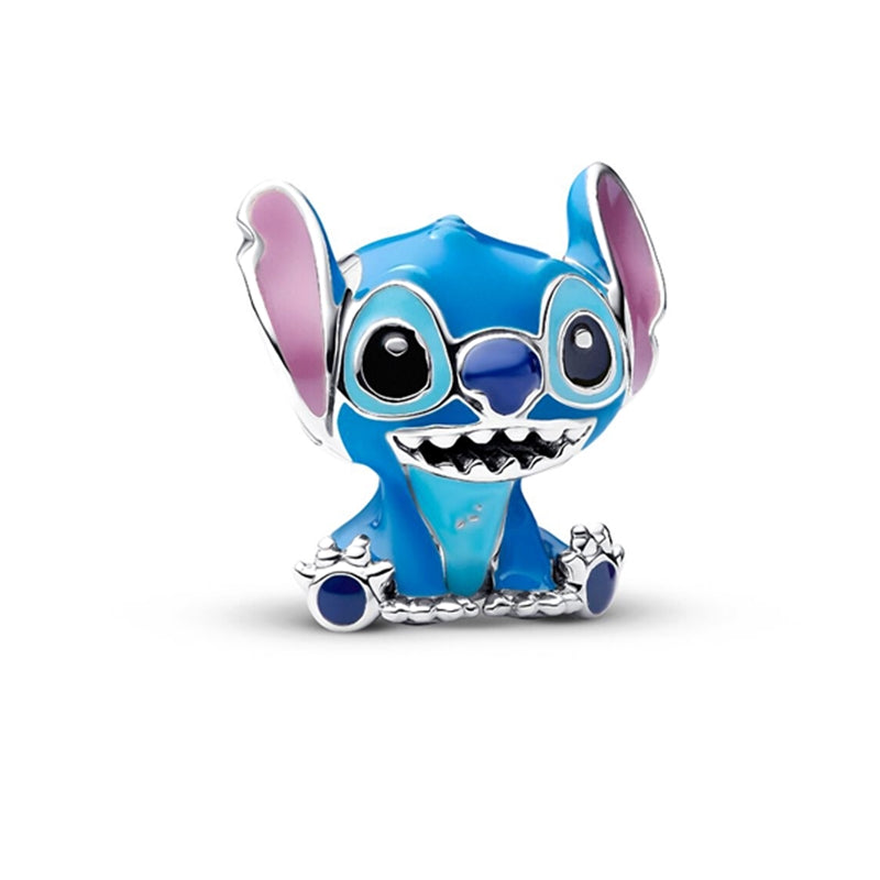 Lilo & Stitch Charm Beads Fit Original Snake Bracelet Necklace Beads For Diy 925 Sliver Jewelry Making Women Jewellery Gift For Girl Daughter