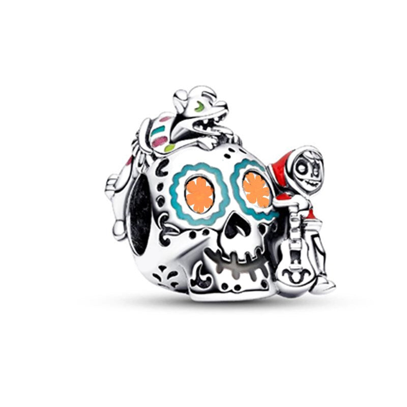 The Nightmare Before Christmas,Aladdin,Guardians of the Galaxy Charm Beads Fit Original Snake Bracelet Necklace Beads For Diy 925 Sliver Jewelry Making Women Jewellery Gift For Girl Daughter