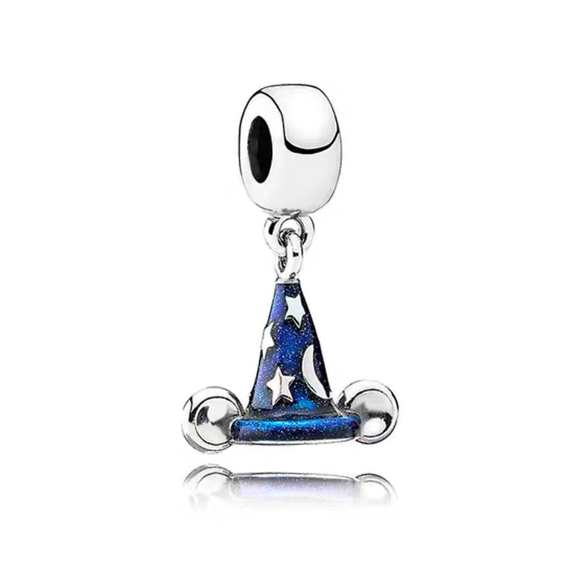 Minnie Mickey Donald Duck Charm Beads Pendant Fit Original Snake Silver Bracelet Necklace Beads For Diy Jewelry Women Gift