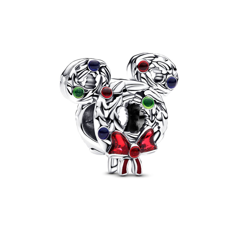 Minnie Mickey Donald Duck Charm Beads Pendant Fit Original Snake Silver Bracelet Necklace Beads For Diy Jewelry Women Gift