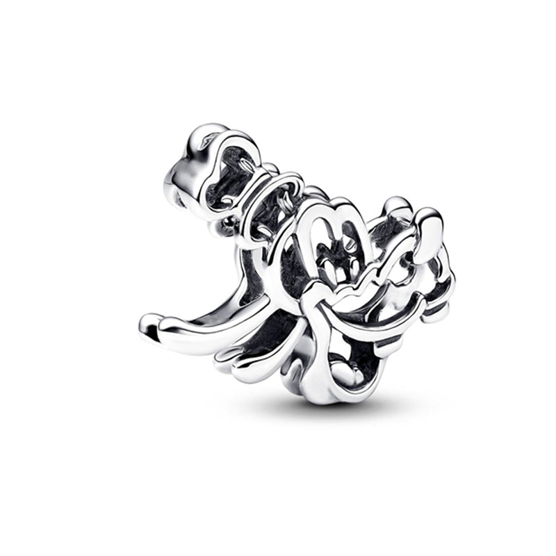 Minnie Mickey Donald Duck Charm Beads Pendant Fit Original Snake Silver Bracelet Necklace Beads For Diy Jewelry Women Gift