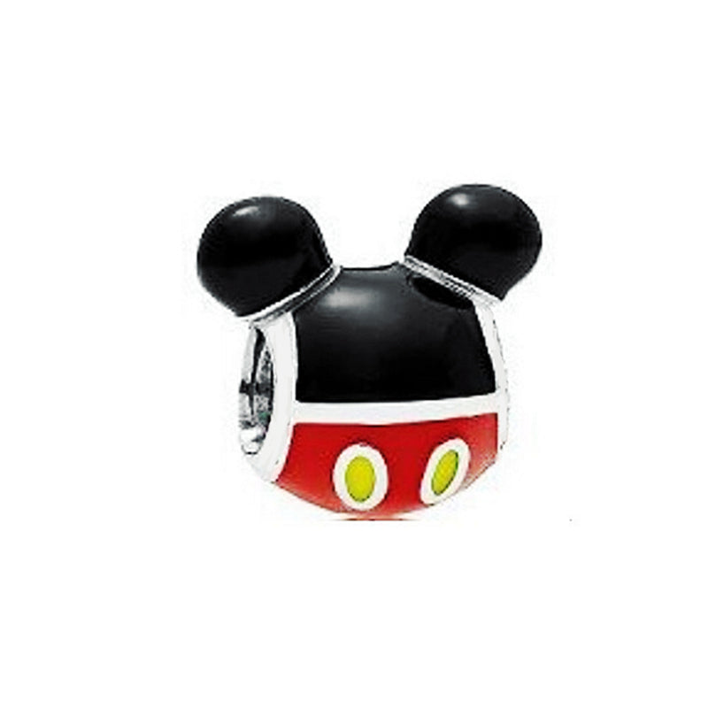 Minnie Mickey Donald Duck Charm Beads Pendant Fit Original Snake Silver Bracelet Necklace Beads For Diy Jewelry Women Gift