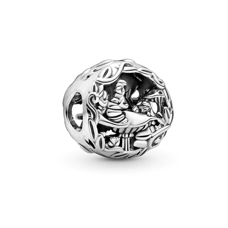 The Nightmare Before Christmas,Aladdin,Guardians of the Galaxy Charm Beads Fit Original Snake Bracelet Necklace Beads For Diy 925 Sliver Jewelry Making Women Jewellery Gift For Girl Daughter