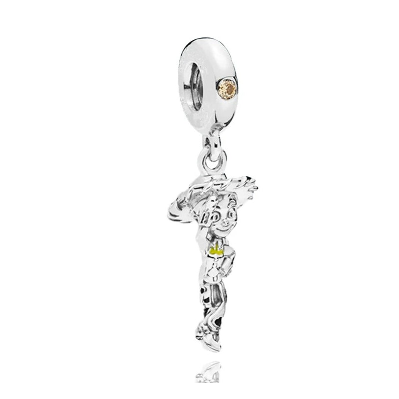 Toy Story Monster Power Company Charm Beads Fit Original Snake Bracelet Necklace Beads For Diy 925 Sliver Jewelry Making Women Jewellery Gift For Girl Daughter