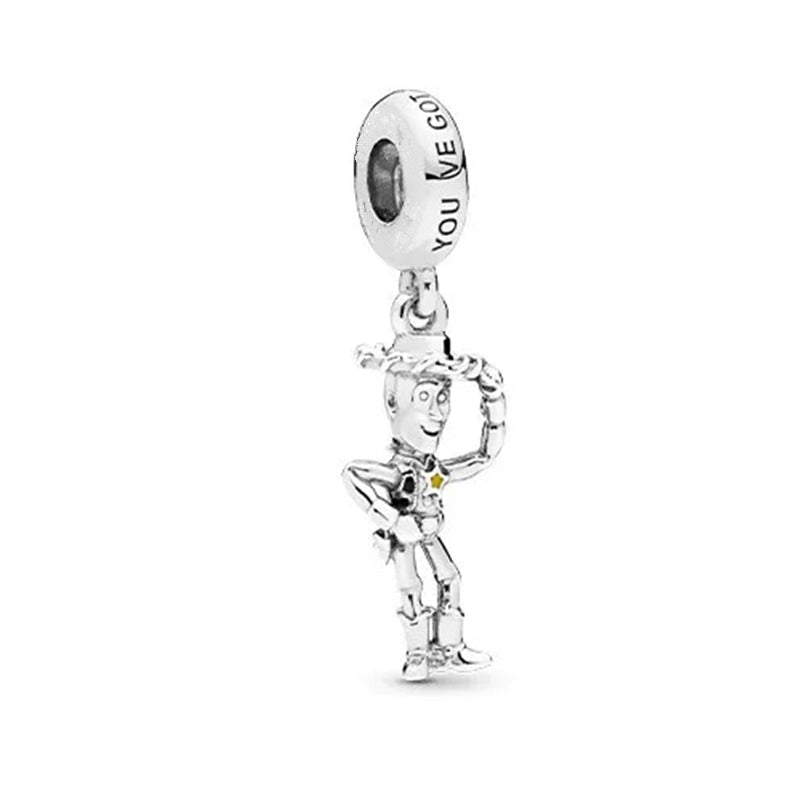 Toy Story Monster Power Company Charm Beads Fit Original Snake Bracelet Necklace Beads For Diy 925 Sliver Jewelry Making Women Jewellery Gift For Girl Daughter