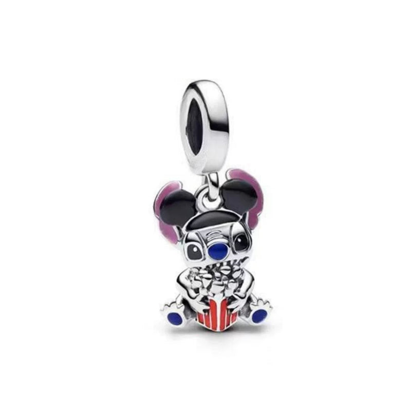 Lilo & Stitch Charm Beads Fit Original Snake Bracelet Necklace Beads For Diy 925 Sliver Jewelry Making Women Jewellery Gift For Girl Daughter