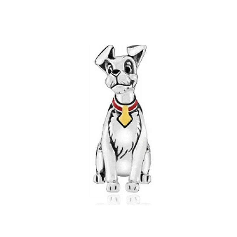 101 loyal dogs Miss and Tramp Mary Cat Charm Beads Fit Original Snake Bracelet Necklace Beads For Diy 925 Sliver Jewelry Making Women Jewellery Gift For Girl Daughter