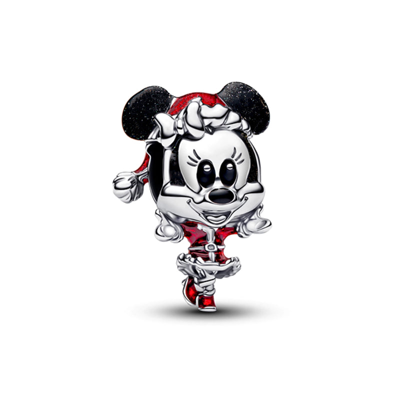Minnie Mickey Donald Duck Charm Beads Pendant Fit Original Snake Silver Bracelet Necklace Beads For Diy Jewelry Women Gift