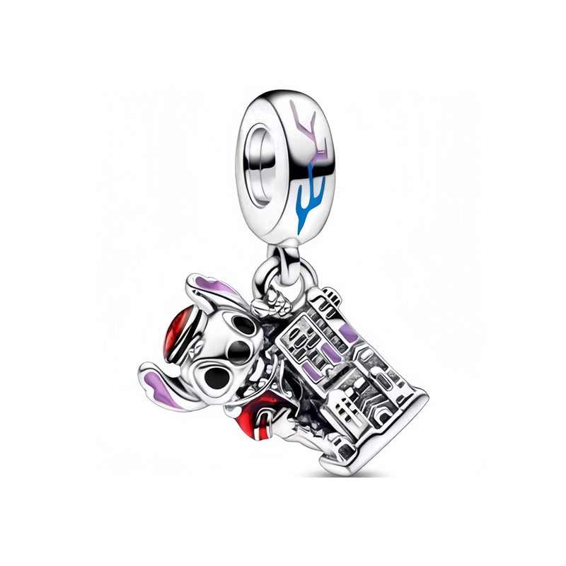 Lilo & Stitch Charm Beads Fit Original Snake Bracelet Necklace Beads For Diy 925 Sliver Jewelry Making Women Jewellery Gift For Girl Daughter