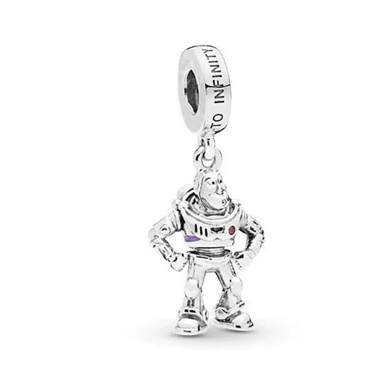 Toy Story Monster Power Company Charm Beads Fit Original Snake Bracelet Necklace Beads For Diy 925 Sliver Jewelry Making Women Jewellery Gift For Girl Daughter