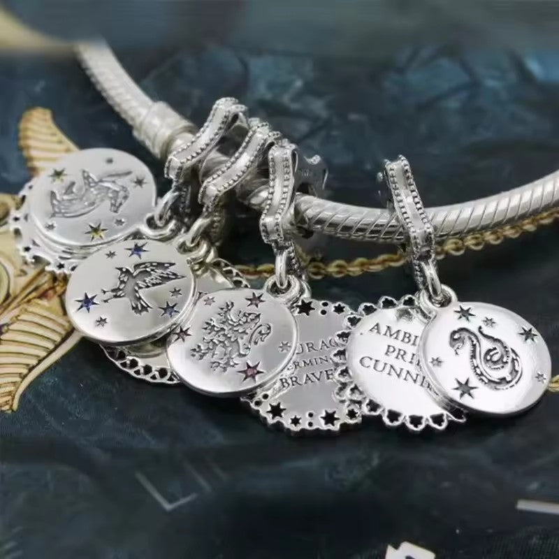 Harry Potter Charm Beads Dangle Fit 925 Silver Original Snake Bracelet Necklace Beads For Diy Jewelry Women Gift