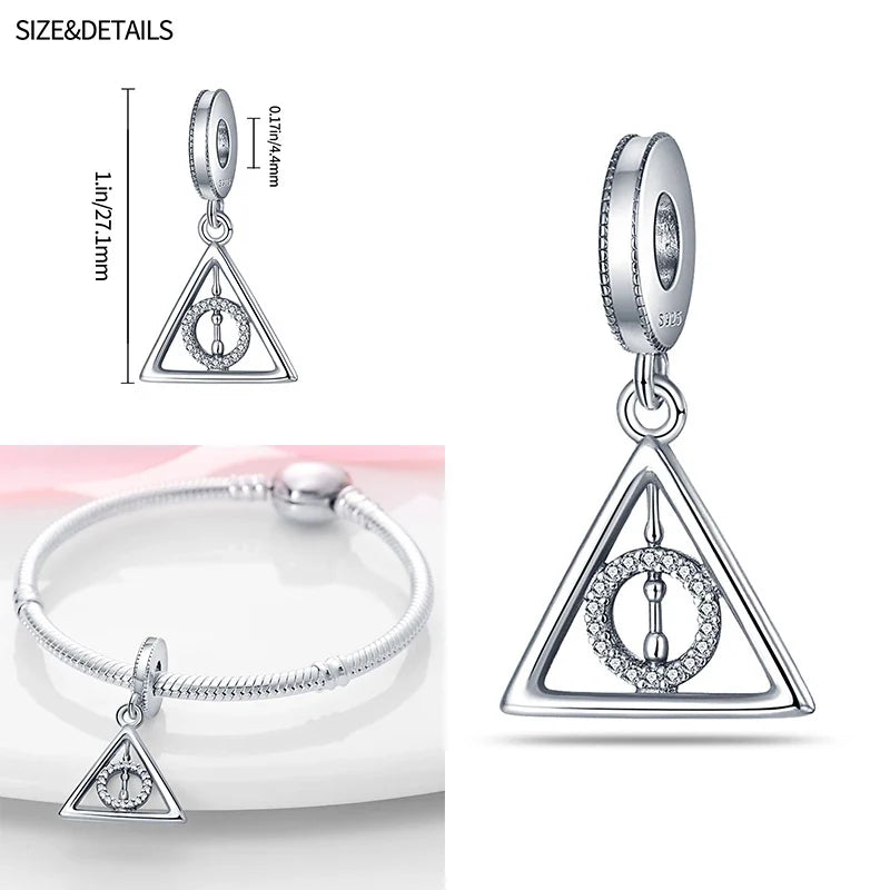 Harry Potter Charm Beads Dangle Fit 925 Silver Original Snake Bracelet Necklace Beads For Diy Jewelry Women Gift