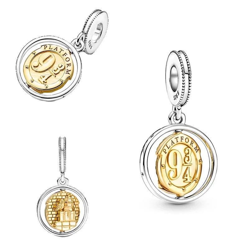 Harry Potter Charm Beads Dangle Fit 925 Silver Original Snake Bracelet Necklace Beads For Diy Jewelry Women Gift