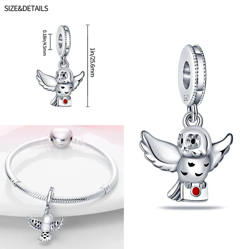 Harry Potter Charm Beads Dangle Fit 925 Silver Original Snake Bracelet Necklace Beads For Diy Jewelry Women Gift